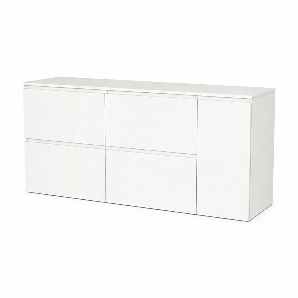 Zápustné 4Z + 1D (P) - Biela