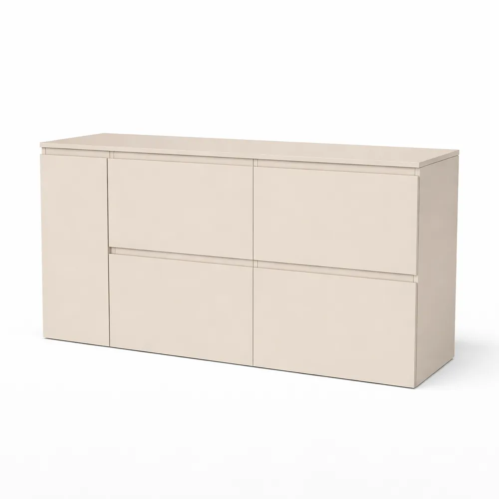 Zápustné 4Z + 1D (L) - Kašmírovo šedá