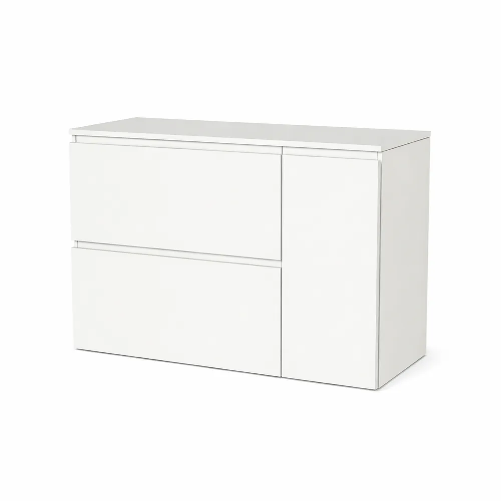 Zápustné 2Z + 1D (P) - Biela