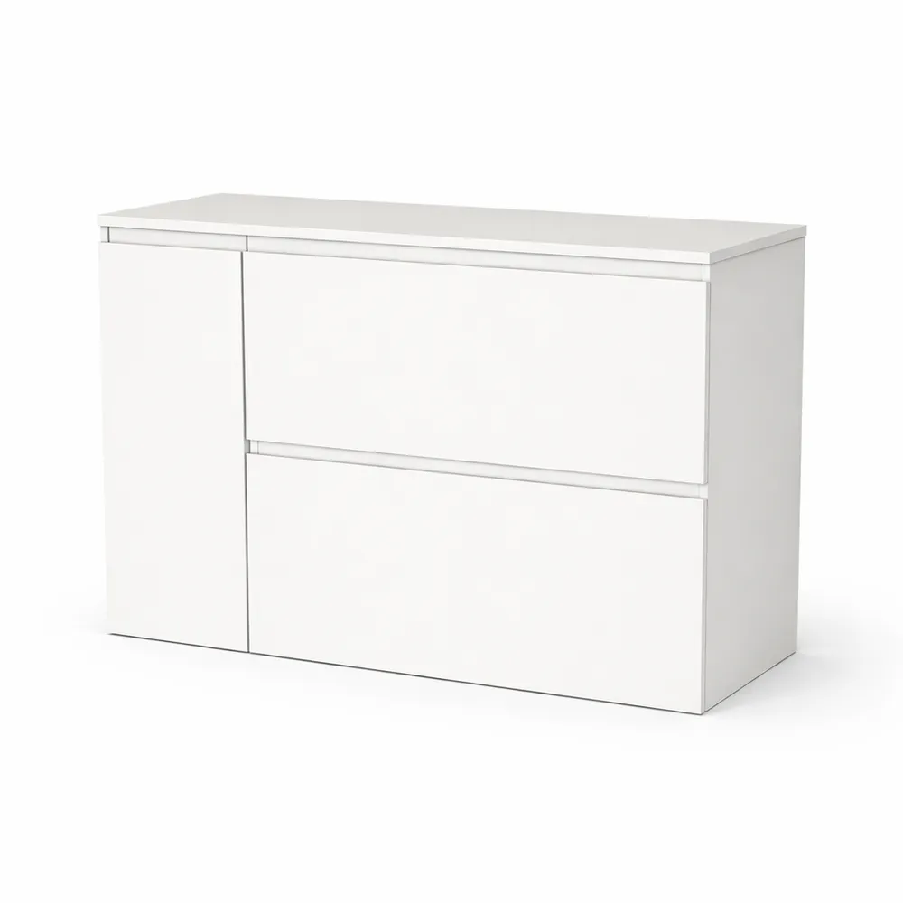 Zápustné 2Z + 1D (L) - Biela