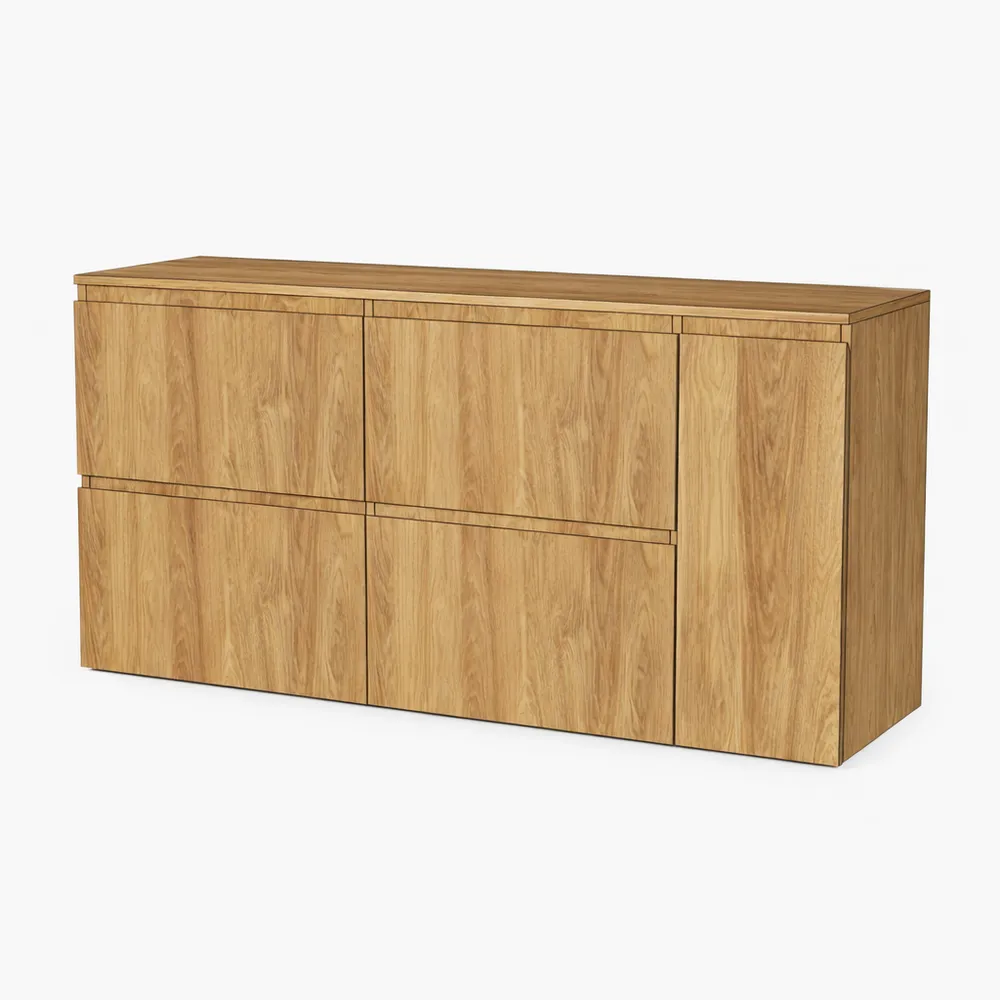 Zápustné 4Z + 1D (P) - Hickory prírodný