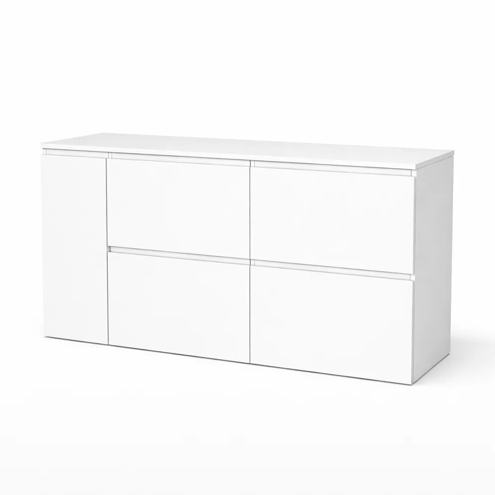 Zápustné 4Z + 1D (L) - Biela